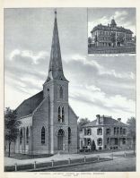 St. Theresa's Catholic Church and Passtoral Residence, Convent of the Holy Child Jesus, Nebraska State Atlas 1885